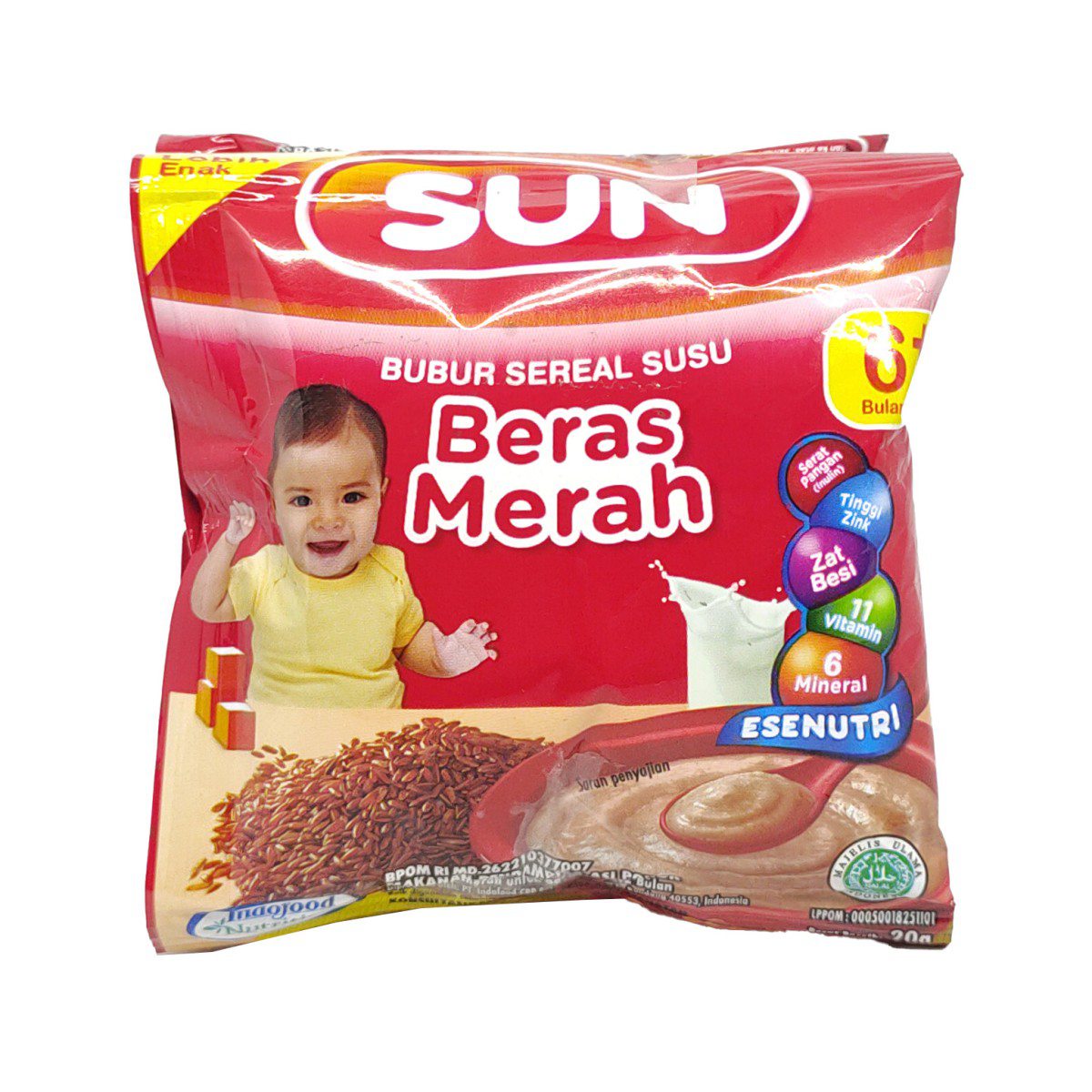 SUN BC SUSU BERAS MERAH SACHET