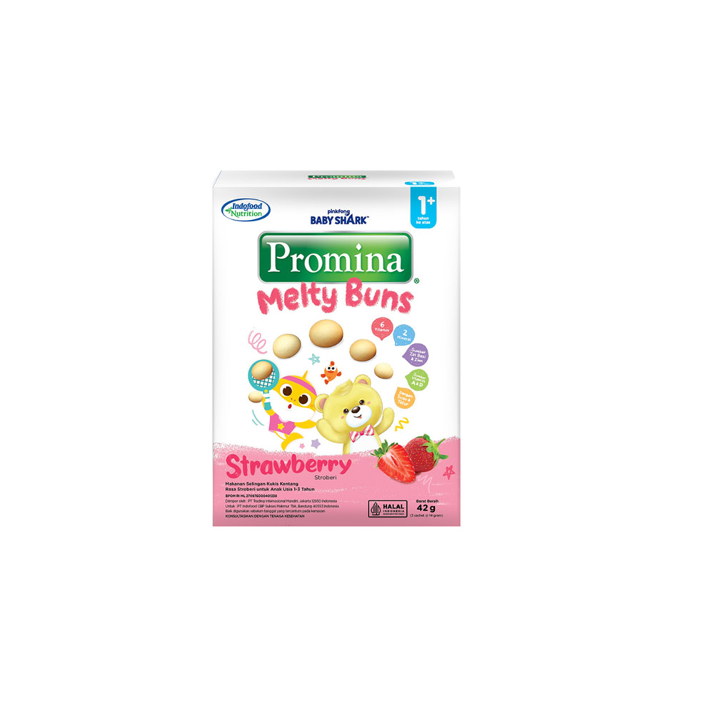 PROMINA MELTY BUNS STRAWBERRY 42GR(24)