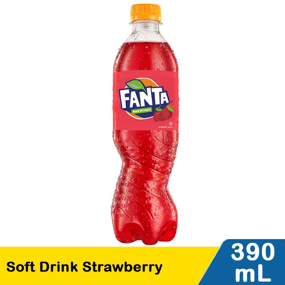 FANTA PET STRAWBERY  390ML(12)                    