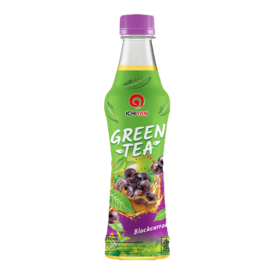 ICHITAN GREEN TEA BLACKCURRANT 280ML (24)