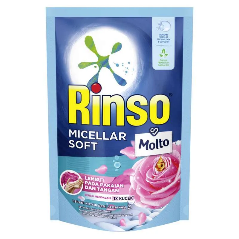 RINSO MICELLAR SOFT POUCH 2X700ML(6)