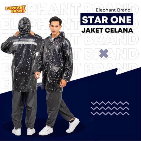 JAS HUJAN STAR ONE HITAM