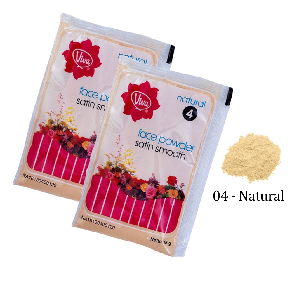 VIVA FACE PWD SATIN SMOOTH 15G 4 NAT